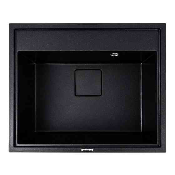 Гранітна мийка VALESO SHERLIT 6050 матова Чорний металік Коломия