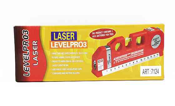 Лазерний рівень з вбудованим рулеткою LEVELPR03 LASER 7124 Дніпро