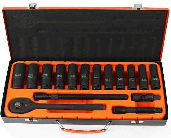 Набор торцевых головок 1/2″ с трещоткой от 10 до 24 мм в кейсе Mar-Pol (M58232) Нововолынск