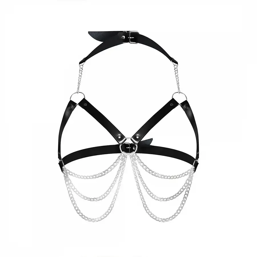 Жіноча портупея Art of Sex - Louise чорна XS-2XL, екошкіра Львів - фото 1