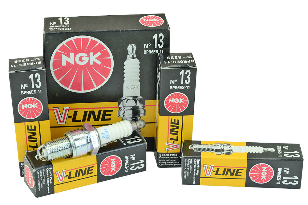 Свічки 2110-2112, 1117-1119, 2170-2172 (8 кл) V-Line 13 з резистором (к-кт 4 шт) NGK запалювання Мукачево - фото 1