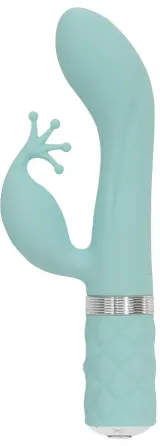 Розкішний вібратор-кролик Pillow Talk - Kinky Teal з кристалом Сваровські, потужний Львів