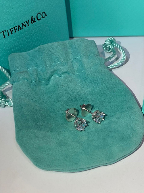 Серьги гвоздики Тиффани Tiffany, серебро 925 пробы. Мешочек Тиффани. Идеально на подарок девушке! Одесса - изображение 3