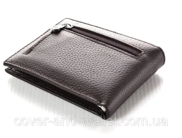 Коричневый маленький мужской кошелек на магнитах с зажимом Boston B 460 Киев - изображение 7