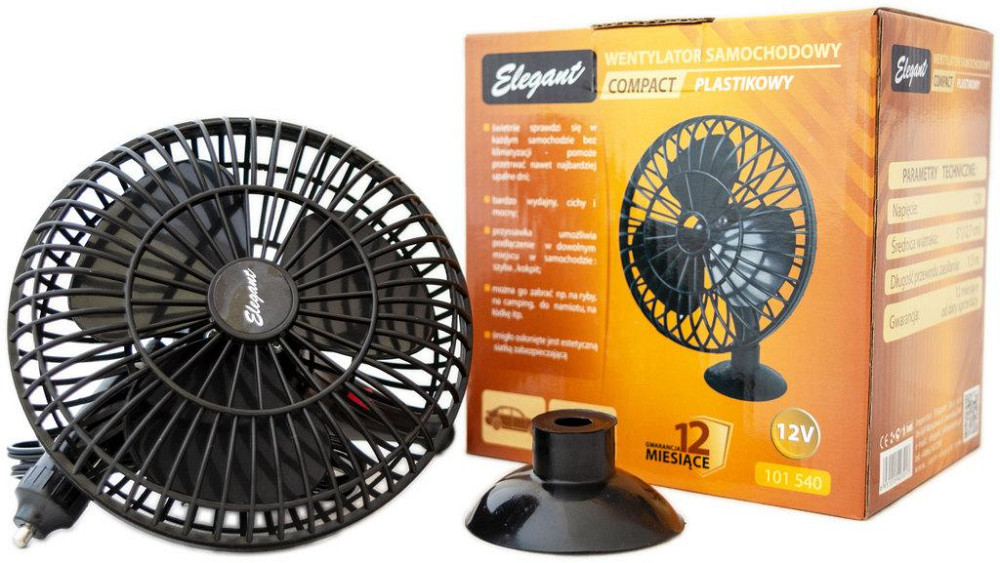 Вентилятор одинарный 12 V 5'' Elegant Киев - изображение 1