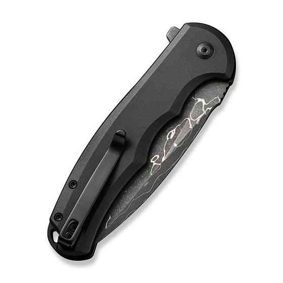 Ніж складаний туристичний Civivi Praxis,  (9.5 см) Damascus / Aluminum чорний Киев