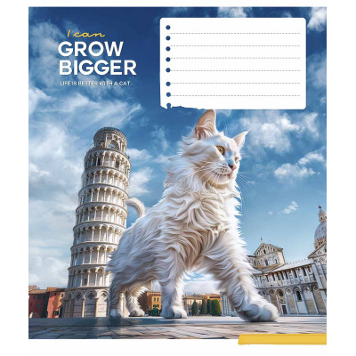 Зошит Школярик Gigantic cats 12 аркушів лінія (012-3451L) Вінниця - фото 5