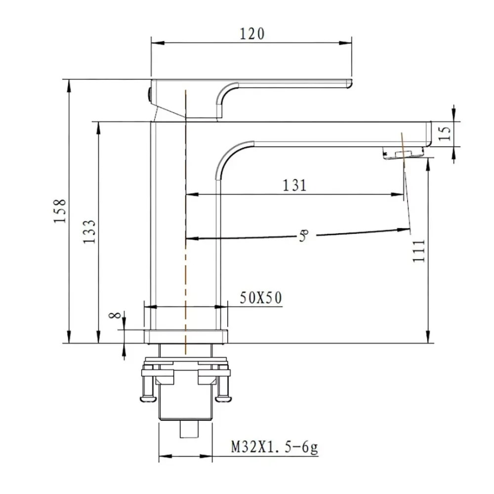 Змішувач для умивальника GAPPO G1017-9 графіт Київ - фото 9