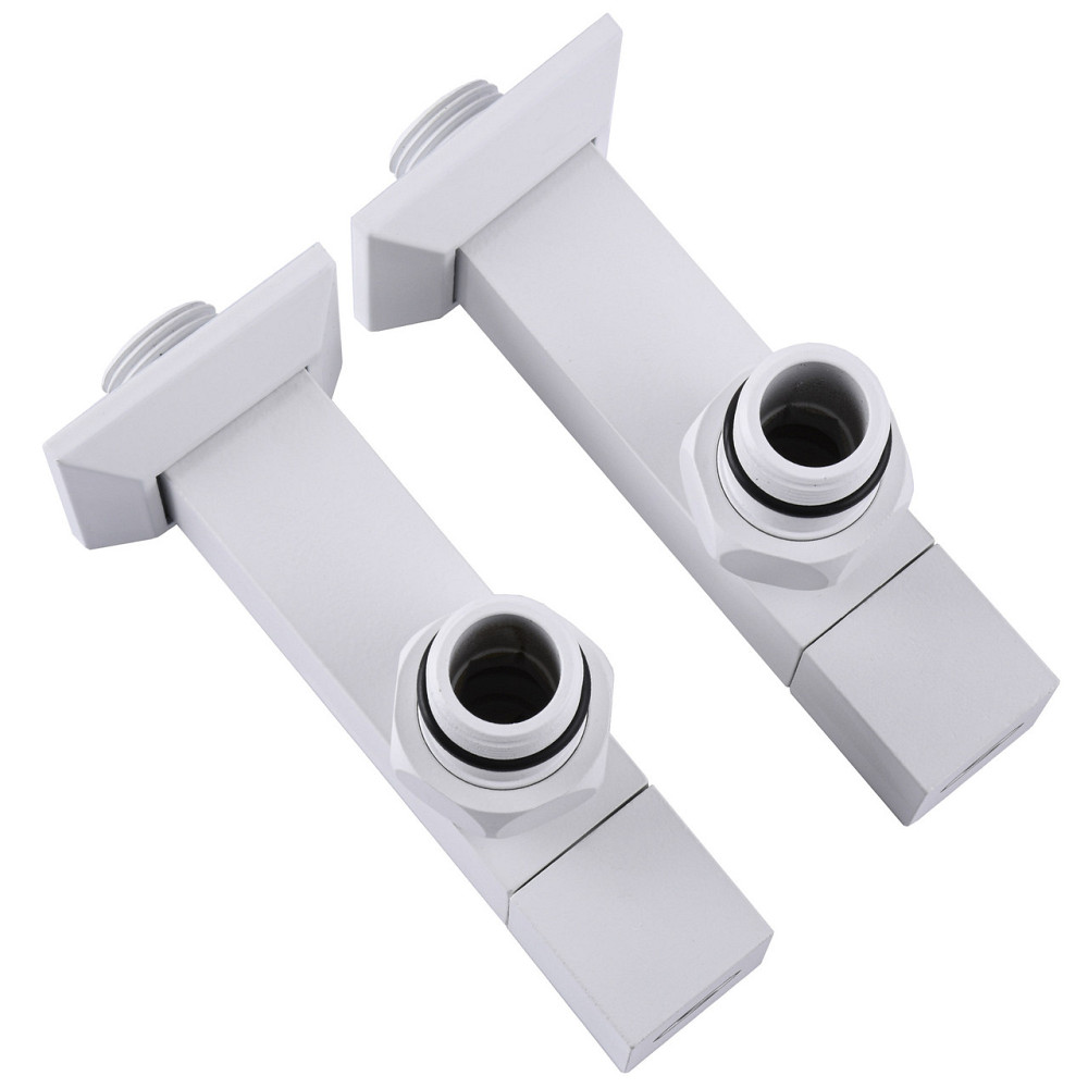 Набір Кран напівоборотний кутовий з американкою SOLOMON LUX 1/2″ CUBE WHITE 8888 (1уп) (000021914) Київ - фото 5