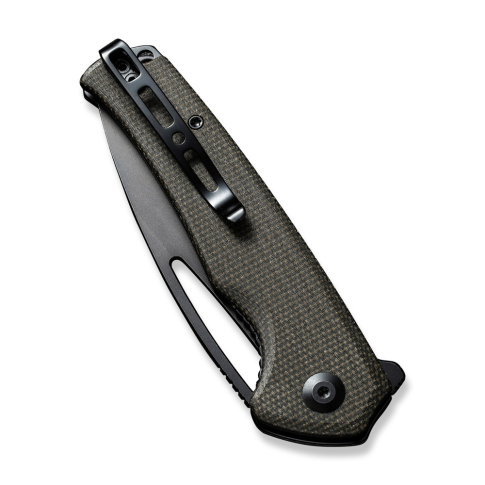Нож складной туристический Sencut Mims, (8.8 см) 9Cr18MoV / Micarta темно-зеленый Киев - изображение 5