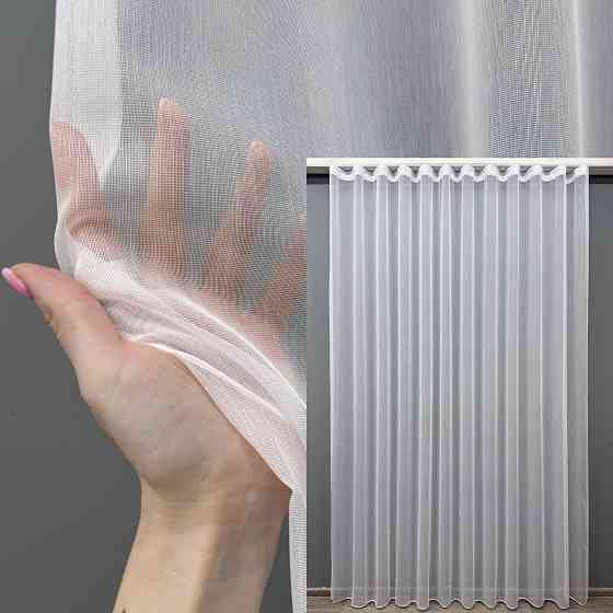 Тюль VR-Textil 1153т Бамбук однотонний Білий 500х280 см (43-235) Київ