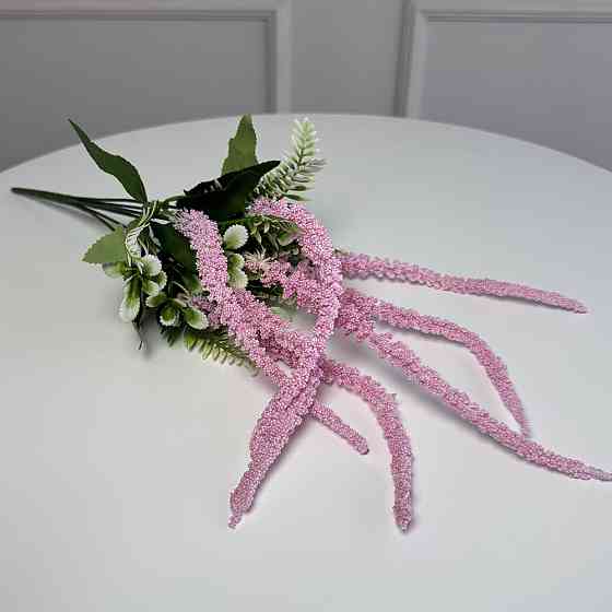 Гілка амаранту штучна 5шт/уп. Колір: рожевий TH-11 Львів