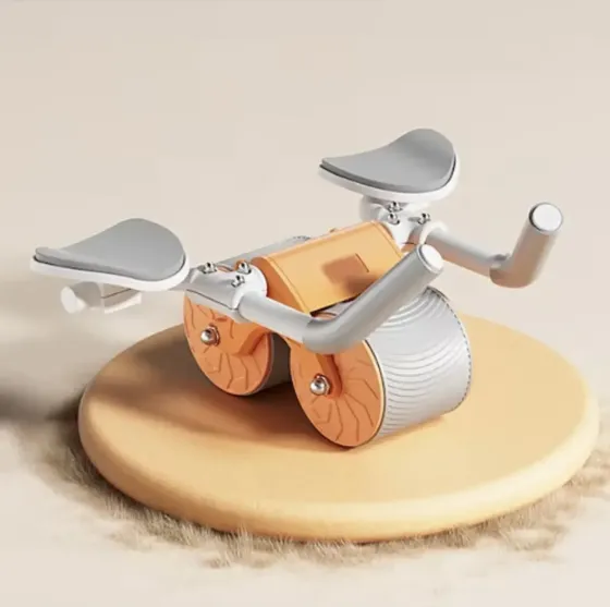 Тренажер для пресса / Колесо для спорта / Ролик для пресса с возвратным механизмом Синяя Коломия