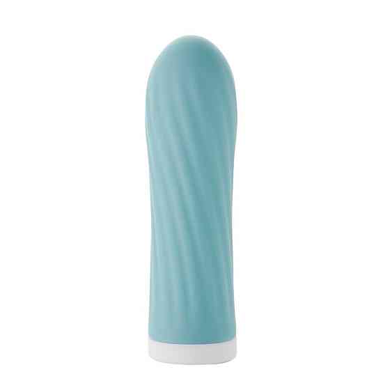 Мини-вибратор для клитора рельефный Sweet Em Velvet Lure, 10 режимов вибрации, голубой Sex Aura Киев