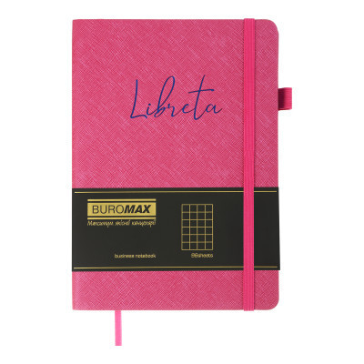 Книга записна Buromax Libreta 96 аркушів А5 у клітинку малиновий (BM.295117-29) Вінниця - фото 2