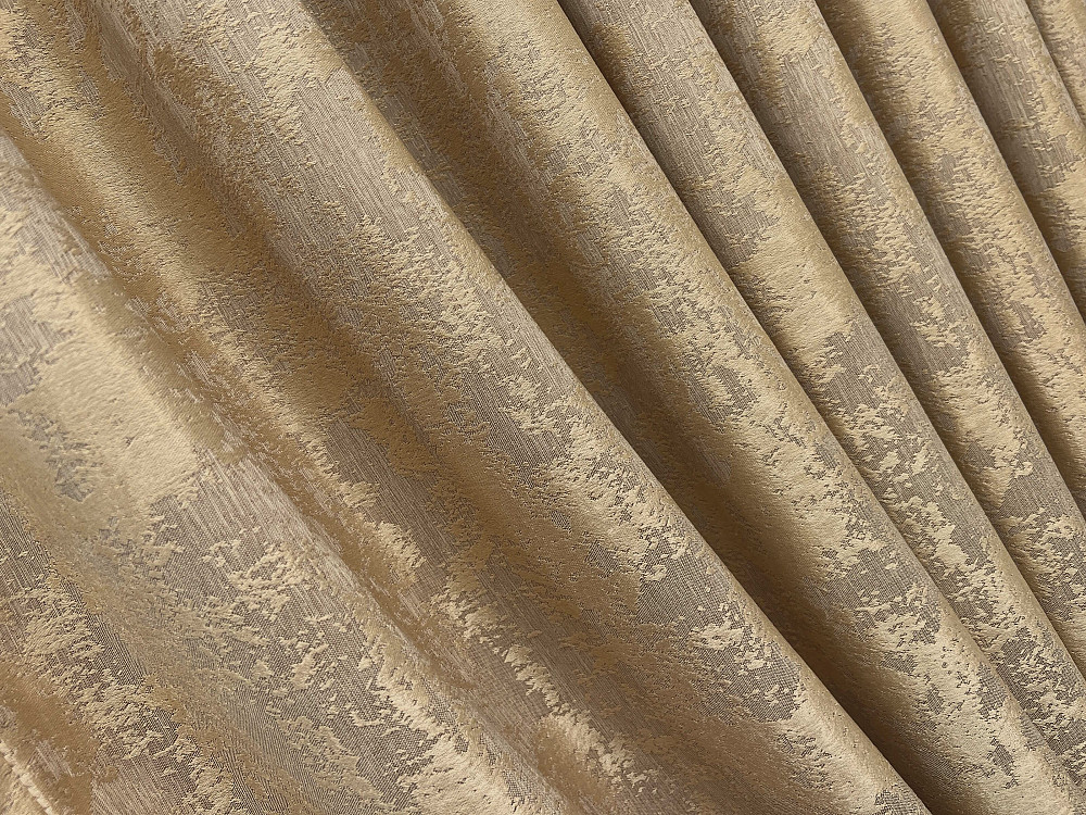 Комплект готових штор VR-Textil Жакард Sultan YL № 1205ш Медово-золотистий 130х270 см 2 шт (39-995) Київ - фото 6