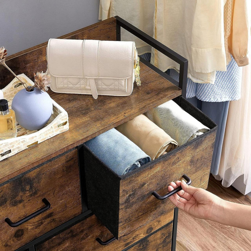 Комод Leobert Brille із текстильними ящиками в стилі Loft Київ - фото 3