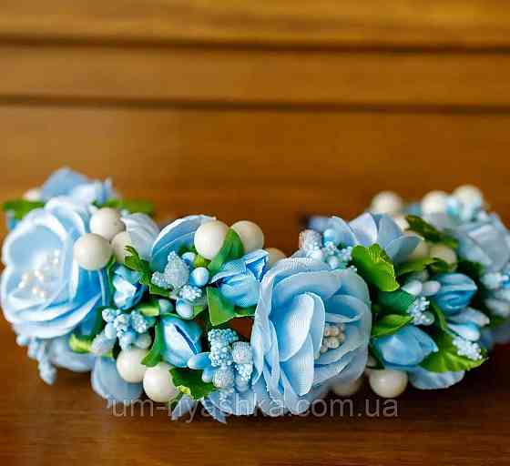 Ободок обруч с розочками 