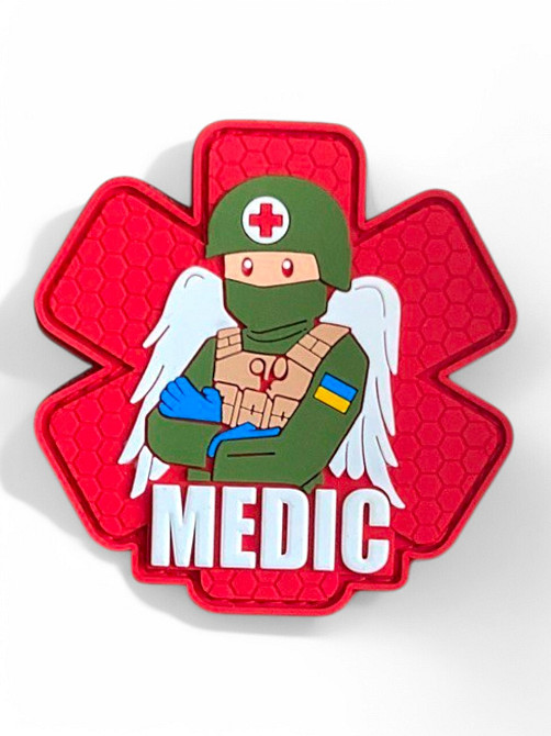 Патч / шеврон «Medic» червоний Київ - фото 1