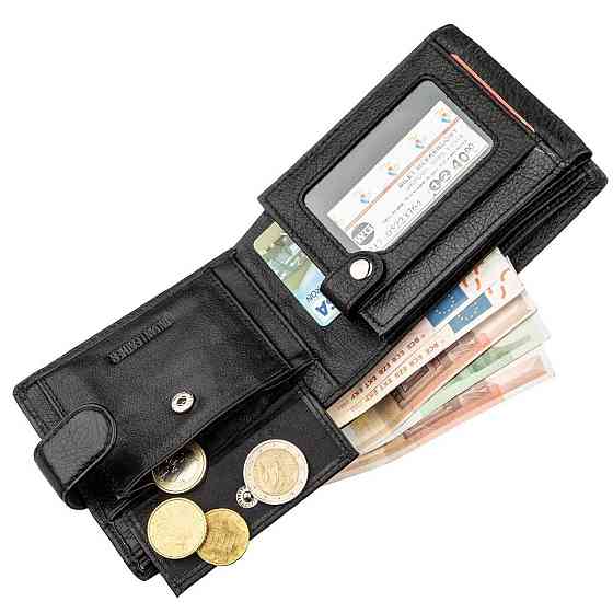 Мужской универсальный кошелек ST Leather 18836 Черный Киев