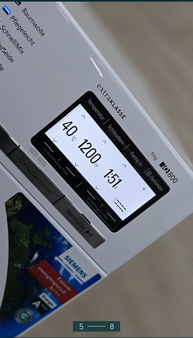 Стиральная Машина: SIEMENS IG800 9кг. Extra Classe , подсветка! Киев - изображение 5