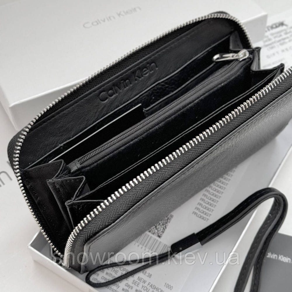 Чоловічий шкіряний гаманець на блискавці (1442) Київ - фото 2