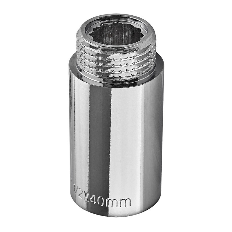 Подовжувач Europroduct EP.E040.Chr - 1/2"MF-40мм хром (EP6126) Київ - фото 2