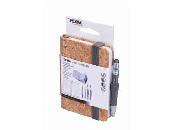 Блокнот Troika Din A7 Lilipad + ручка Liliput, корка Ровно