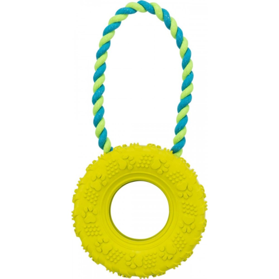 Іграшка шина на мотузці для зубів собаки Trixie (Тріксі) 31 см, 15 см гума Запоріжжя
