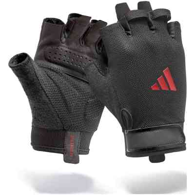 Перчатки для фитнеса Adidas Essential Training Gloves ADGB-15000RD чорний, червоний XS (885652027755) Винница