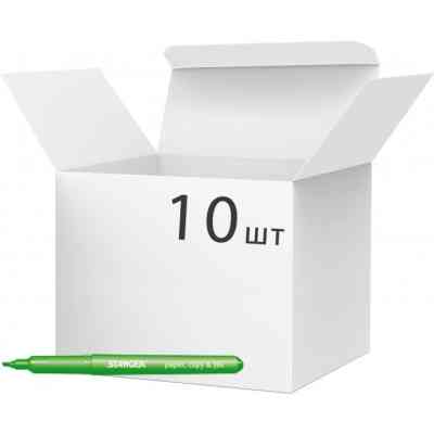 Маркер Stanger текстовий, 1-3 мм зелений 10 шт (MARKER-TXT-ST-PENG10) Вінниця
