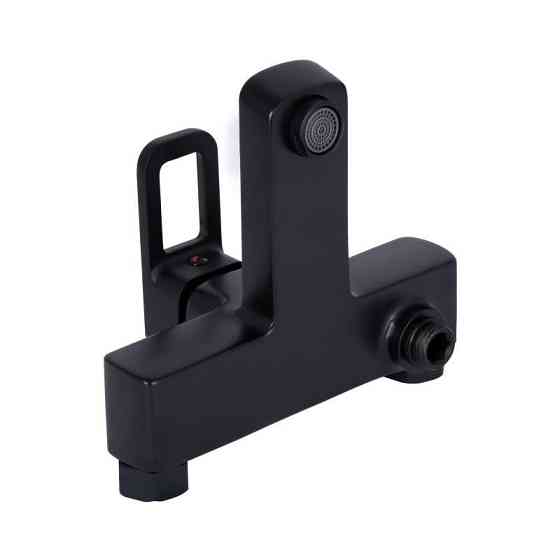 Смеситель для ванны Lidz Wawel 006 c душевым гарнитуром (k35) LDWAW006BLA45393 Black черный Киев