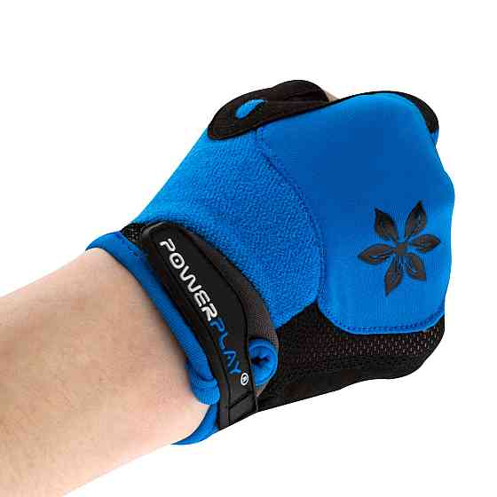 Велорукавички жіночі PowerPlay 5284 D Блакитні XS Луцк
