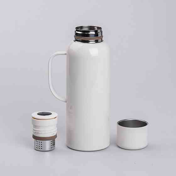 Термос Vacuum з датчиком температури на 820 мл білий HP-14-55W Коломия