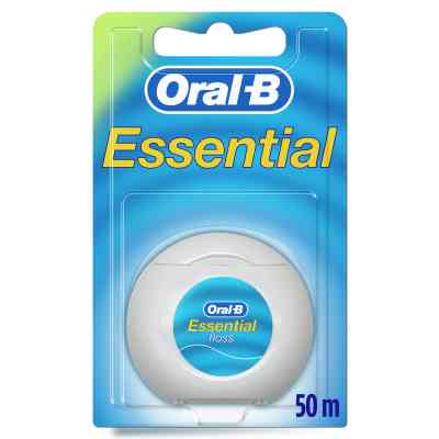 Зубна нитка Oral-B Essential floss Waxed м&apos;ятна 50 м (3014260280772/5010622005029) Вінниця