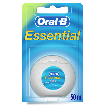 Зубна нитка Oral-B Essential floss Waxed м&apos;ятна 50 м (3014260280772/5010622005029) Вінниця - фото 1