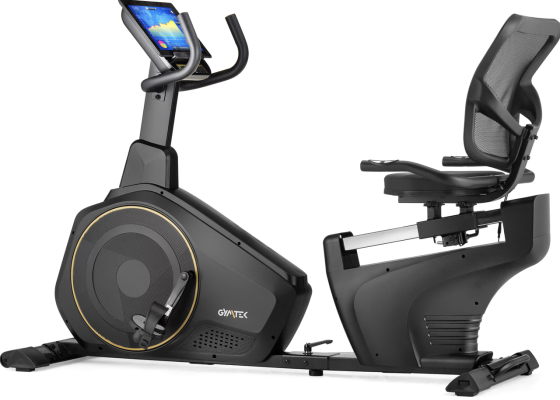 Горизонтальний велотренажер Gymtek XBR6000 електромагнітний золотистий Київ