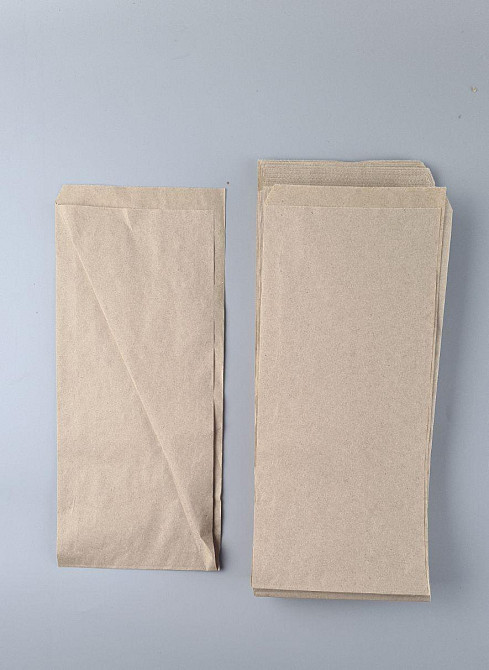 Пакет паперовий крафт бурий Куток 150х0х350, 40 г/м2 (100 шт.) Харків - фото 2