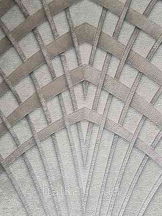 Обои виниловые на флизелине Marburg Art deco 31952 метровые полосы в стиле арт деко серебром на светло сером Киев