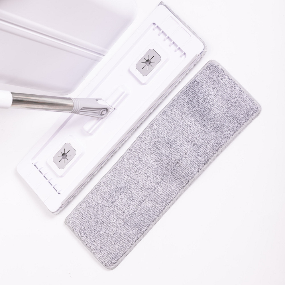 Набір для прибирання з плоскою шваброю та двосекційним відром з віджимом, насадка з мікрофібри, компактний HP-35015-19 Київ - фото 9