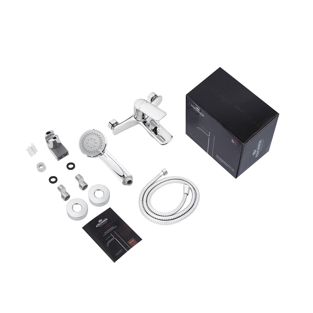 Смеситель для ванны Kroner KRP Dorn с душевым гарнитуром - C060 Киев - изображение 8