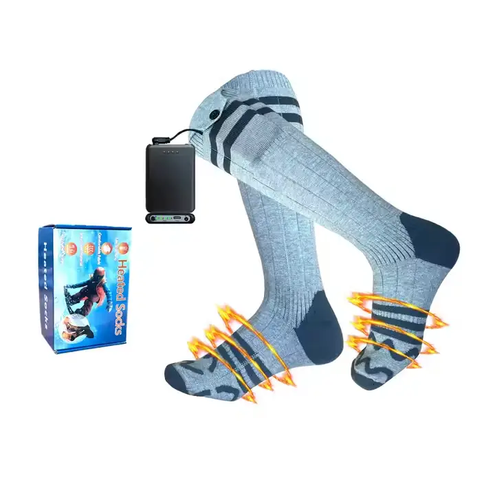 Носки с подогревом ZBHSWZ05 с блоком питания 4000mAh 38-44р. (Серые) Винница - изображение 5