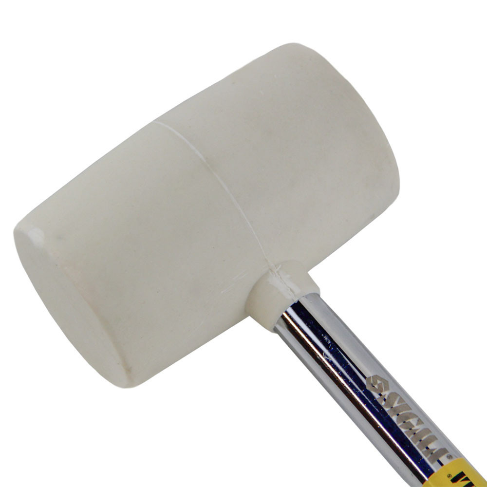 Sigma Киянка резиновая белая 450г металлическая обрезиненная рукоятка SIGMA (4317421) Коломия - фото 6