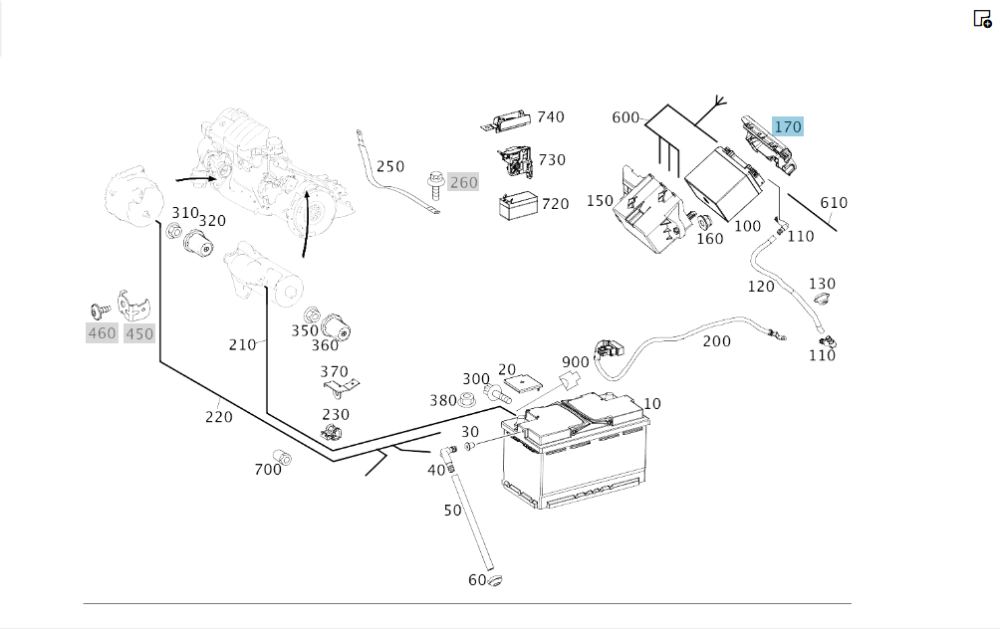 Mercedes-Benz  A2465410000 Кришка корпусу допоміжного АКБ CLA Shooting Brake X117 CLA C117 GLA X156 A-class W176 B-class W242 B-class W246 Maybach X22 Одесса - изображение 2