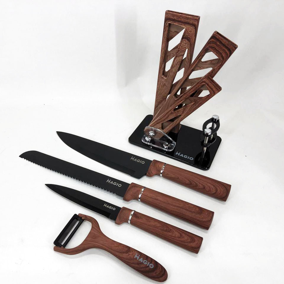 Хорошие ножи для поваров, Набор металлических ножей, Стальные кухонные ножи, Кухонный нож универсальный VO-60 Львов - изображение 1