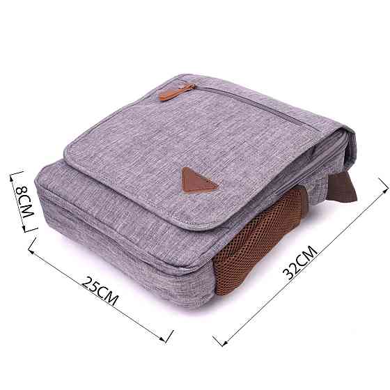 Мужская сумка через плечо из текстиля 21263 Vintage Серая Киев