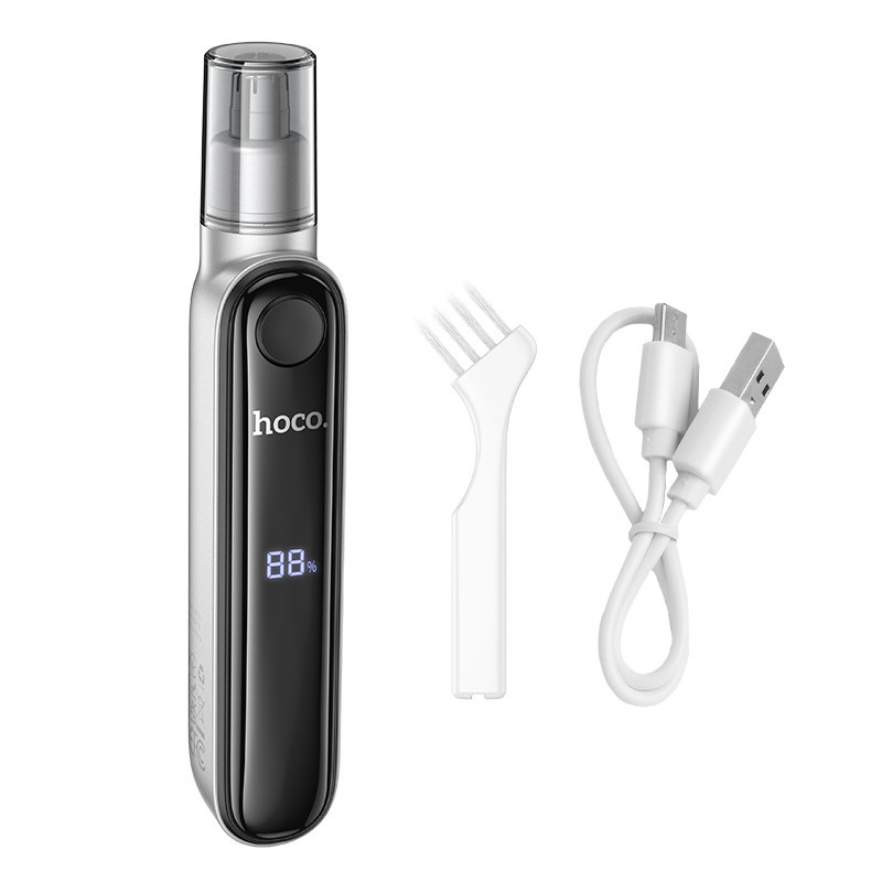 Тример для носа HOCO HP33 electric nose hair trimmer with display Metal gray Київ - фото 4