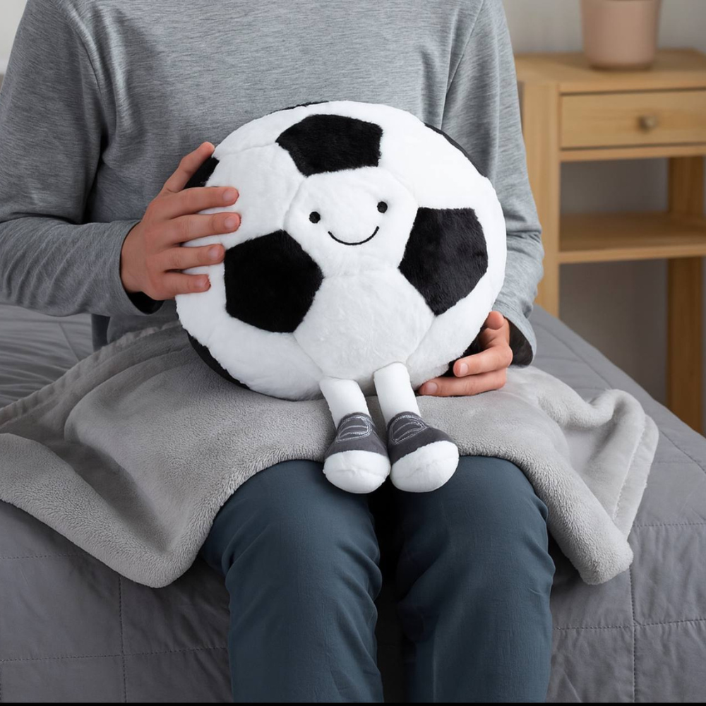 М'яка іграшка-плед Футбольний м'яч 160*110 см SBR Київ - фото 2