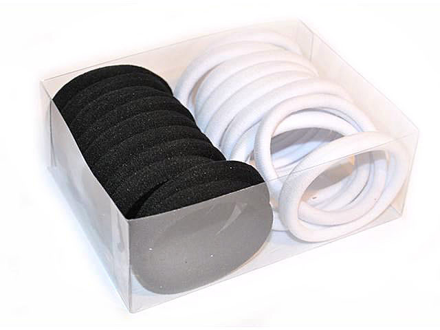 Резинки черные и белые из микрофибры 20 штук Киев - изображение 1