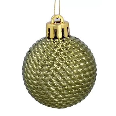 Ялинкова іграшка Chomik пластикові кульки компл. 31шт, 3см, оливкові (5900779877160_3) Вінниця - фото 2